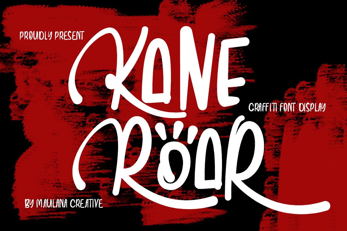 Schriftart Kane Roar