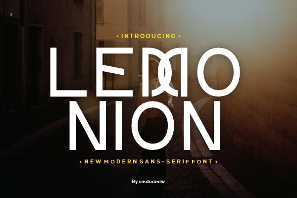 Schriftart Lemonion