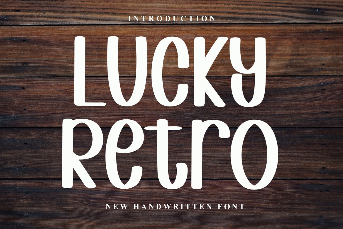 Schriftart Lucky Retro