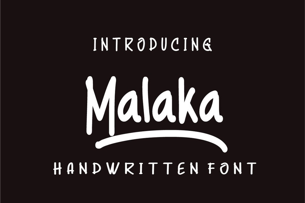 Schriftart Malaka