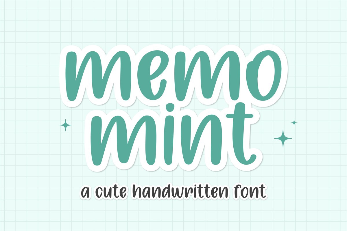 Schriftart Memo Mint