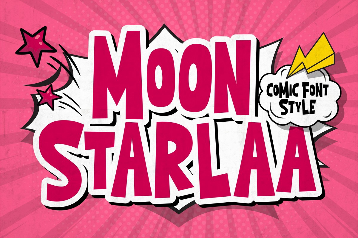 Schriftart Moon Starlaa