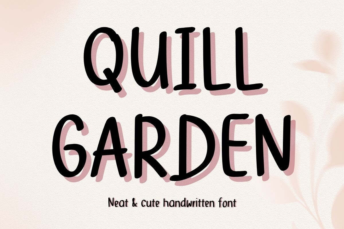 Schriftart QuillGarden