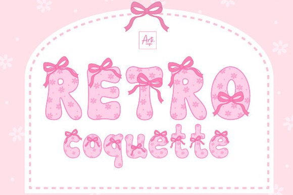 Schriftart Retro Coquette