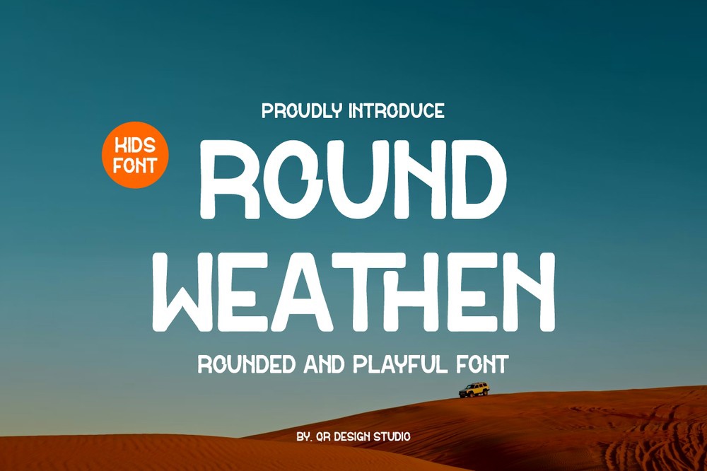 Schriftart Round Weathen