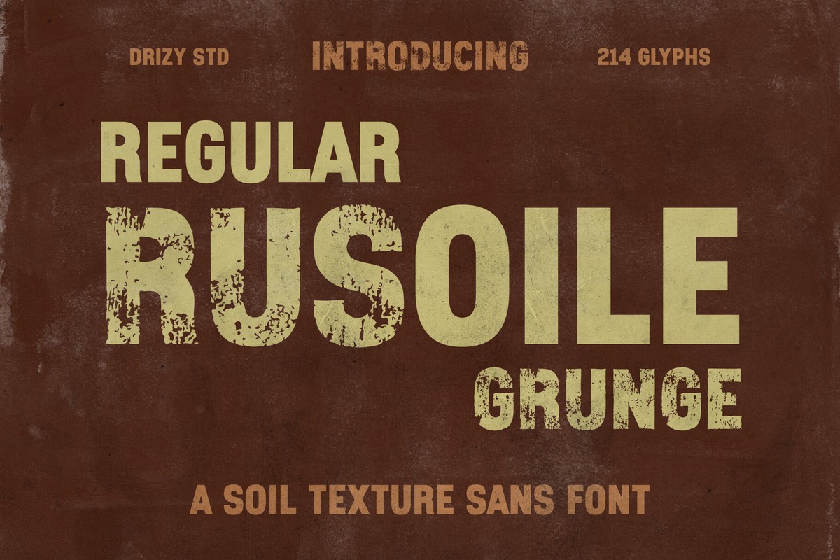 Schriftart Rusoile & Rusoile Grunge