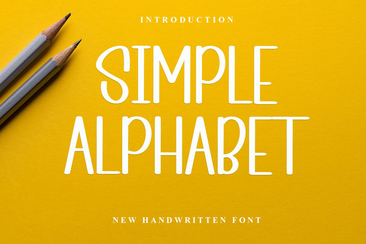 Schriftart Simple Alphabet