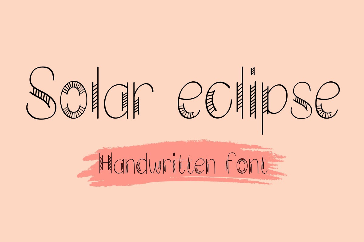 Schriftart Solar Eclipse