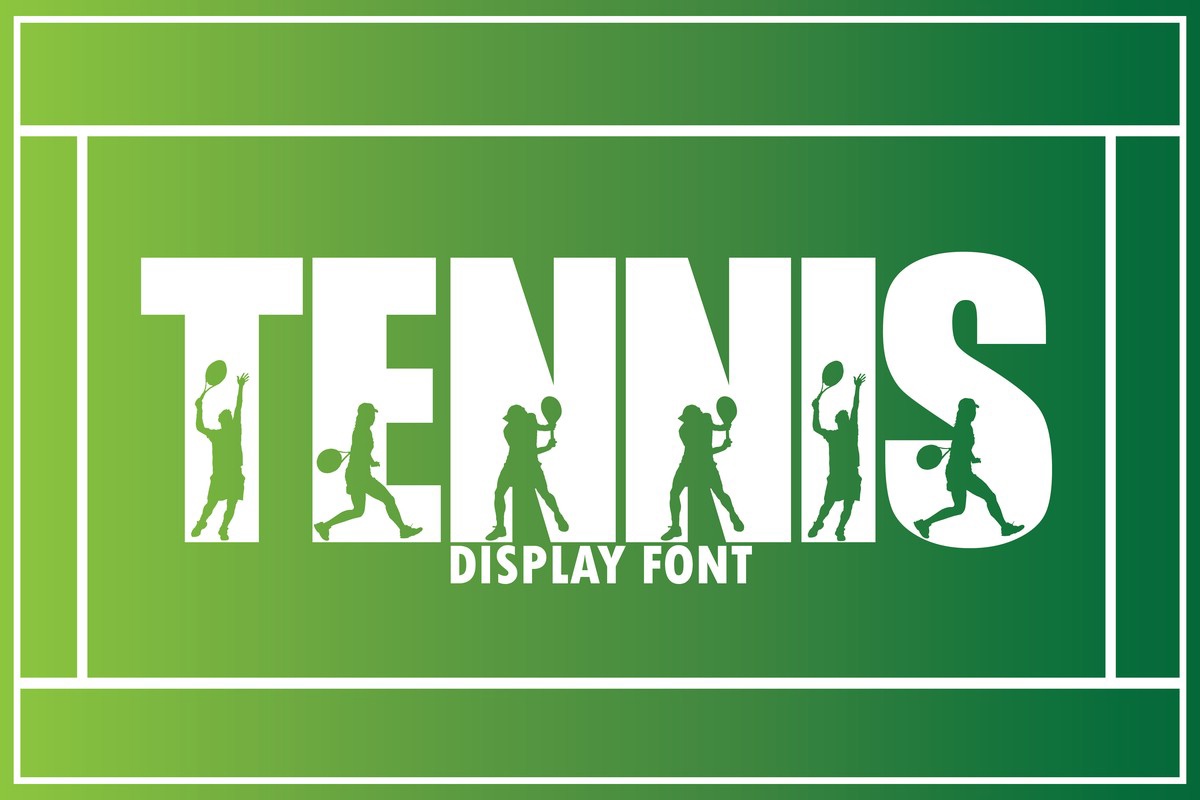 Schriftart Tennis