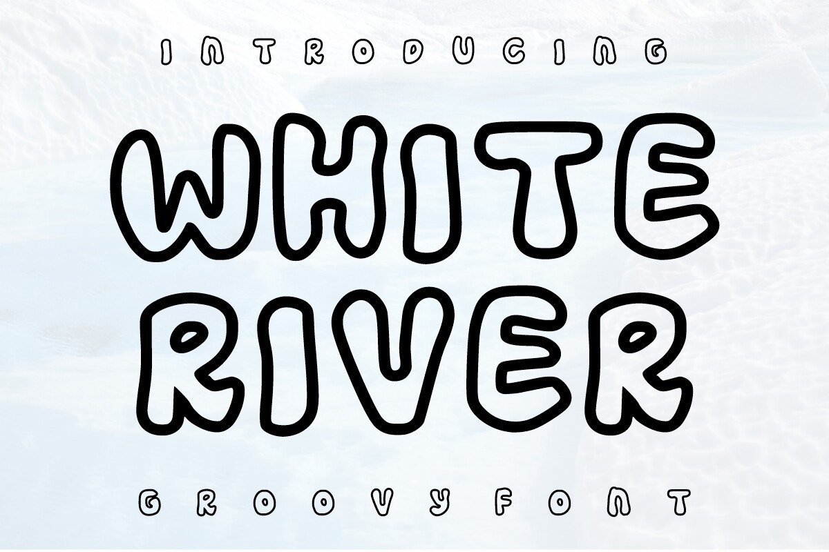 Schriftart White River