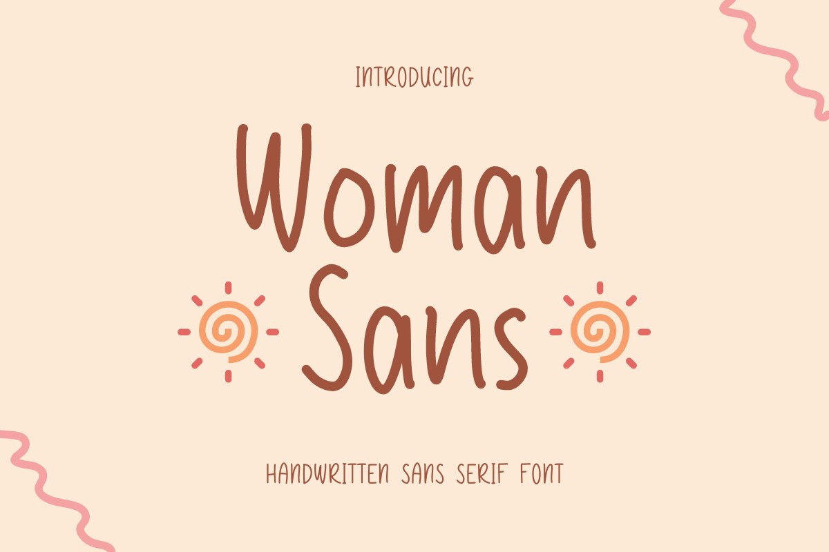 Schriftart Woman Sans