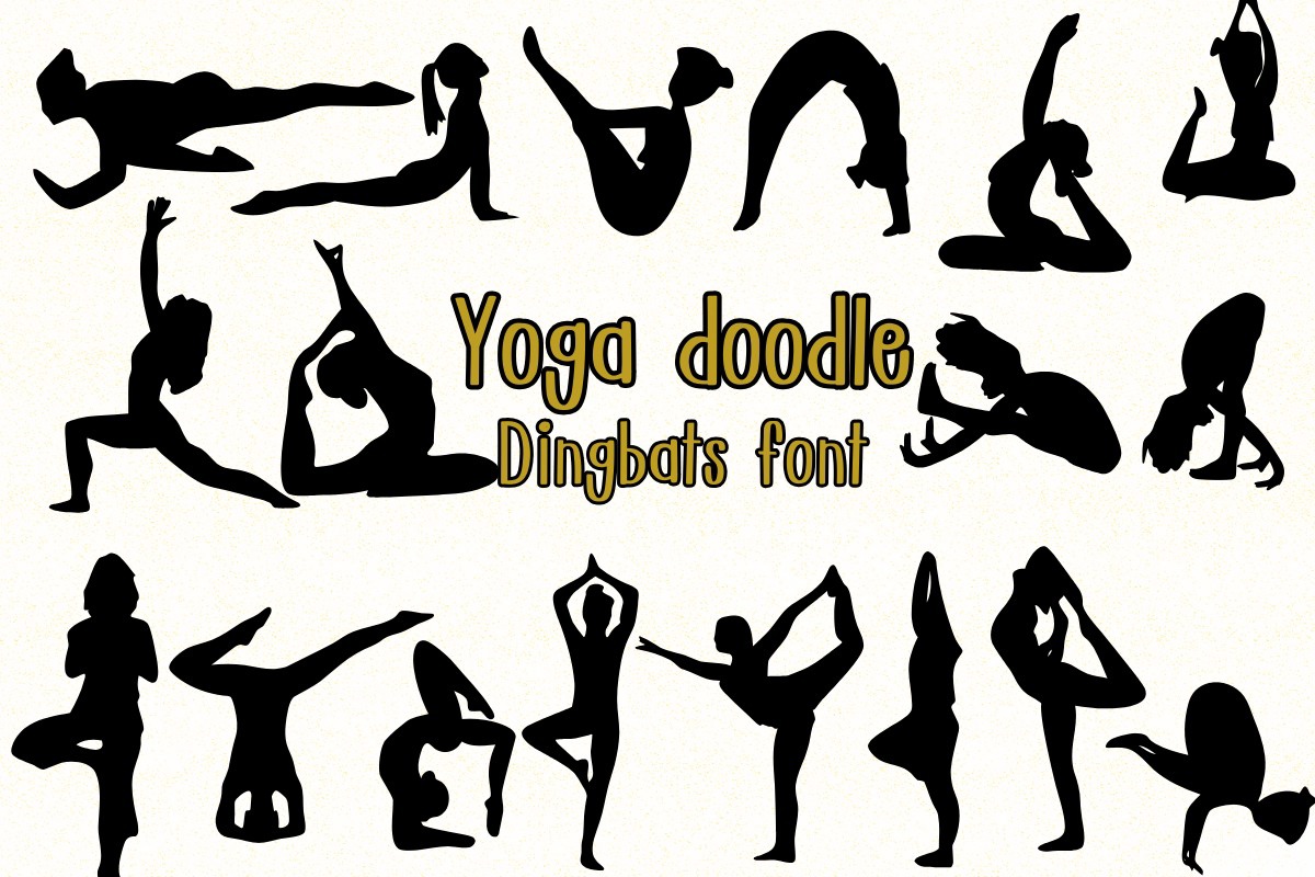 Schriftart Yoga Doodle