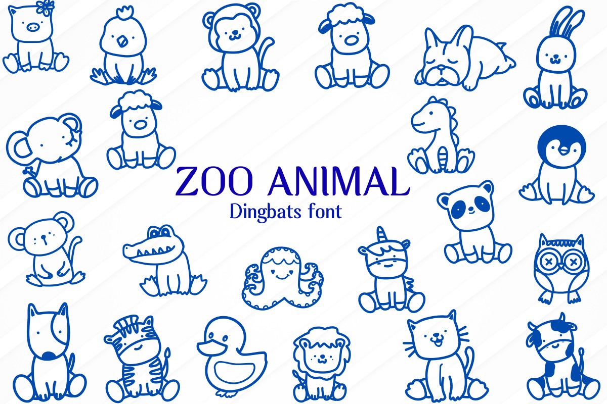 Schriftart Zoo Animal