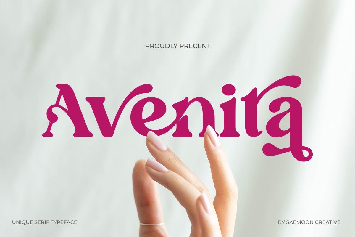 Schriftart Avenita