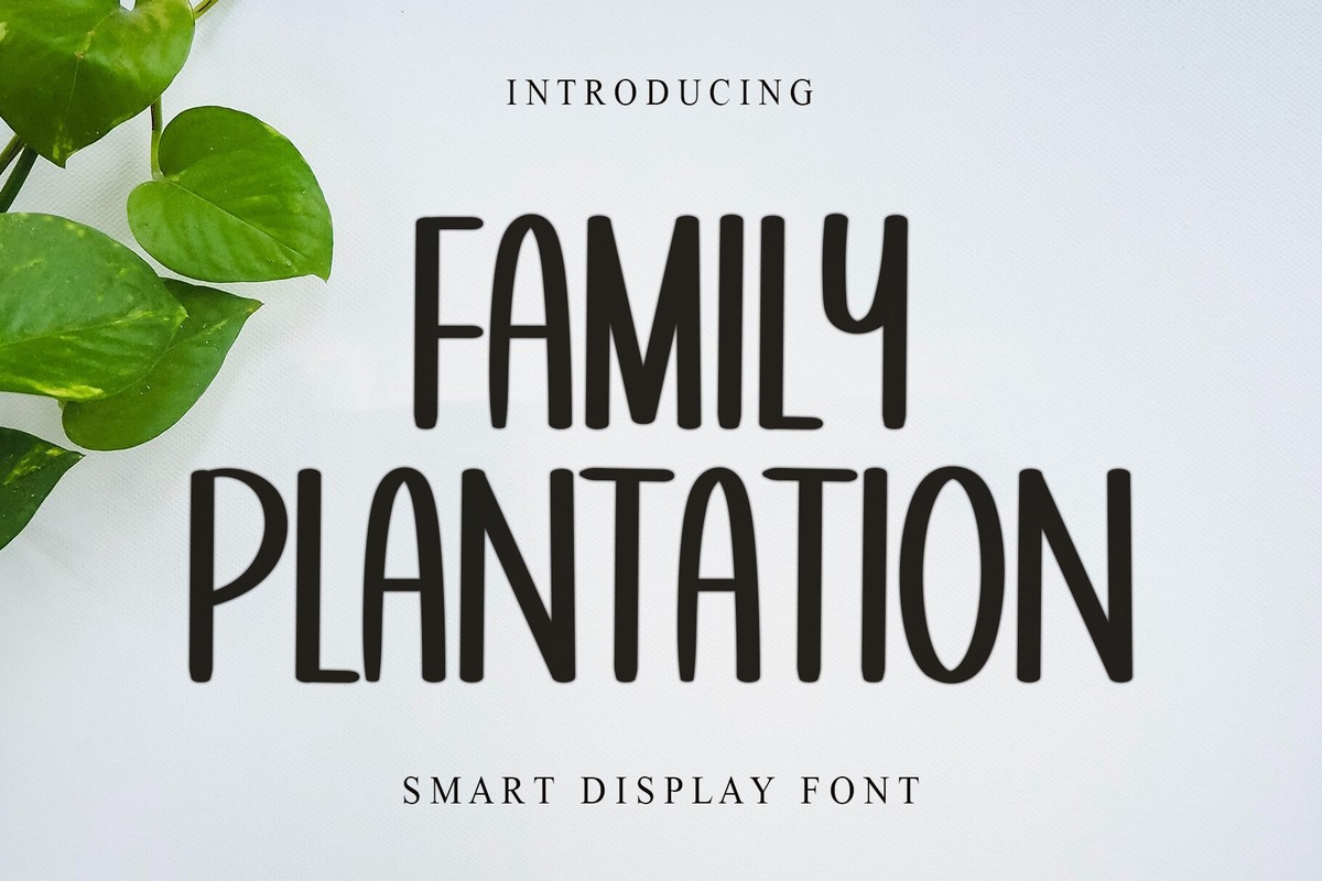 Schriftart Family Plantation