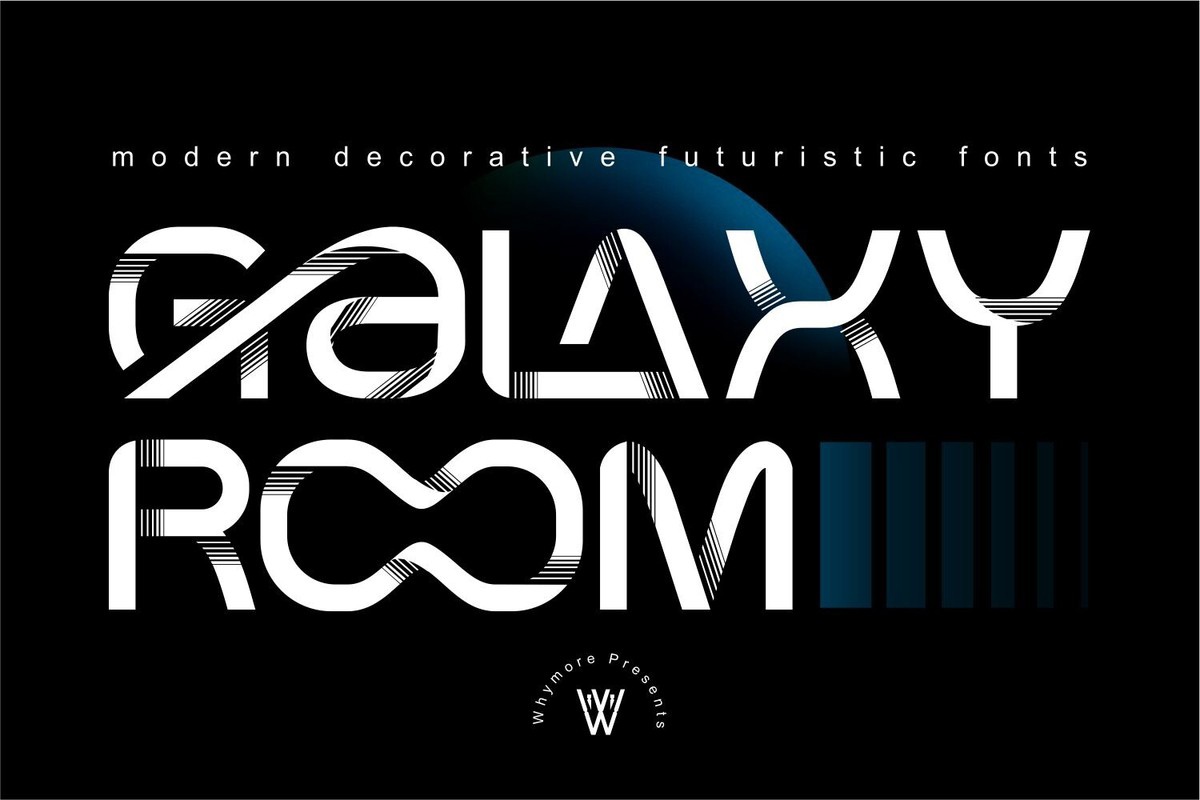 Schriftart Galaxy Room