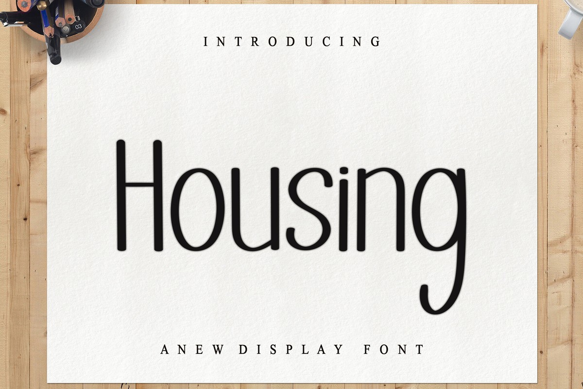 Schriftart Housing