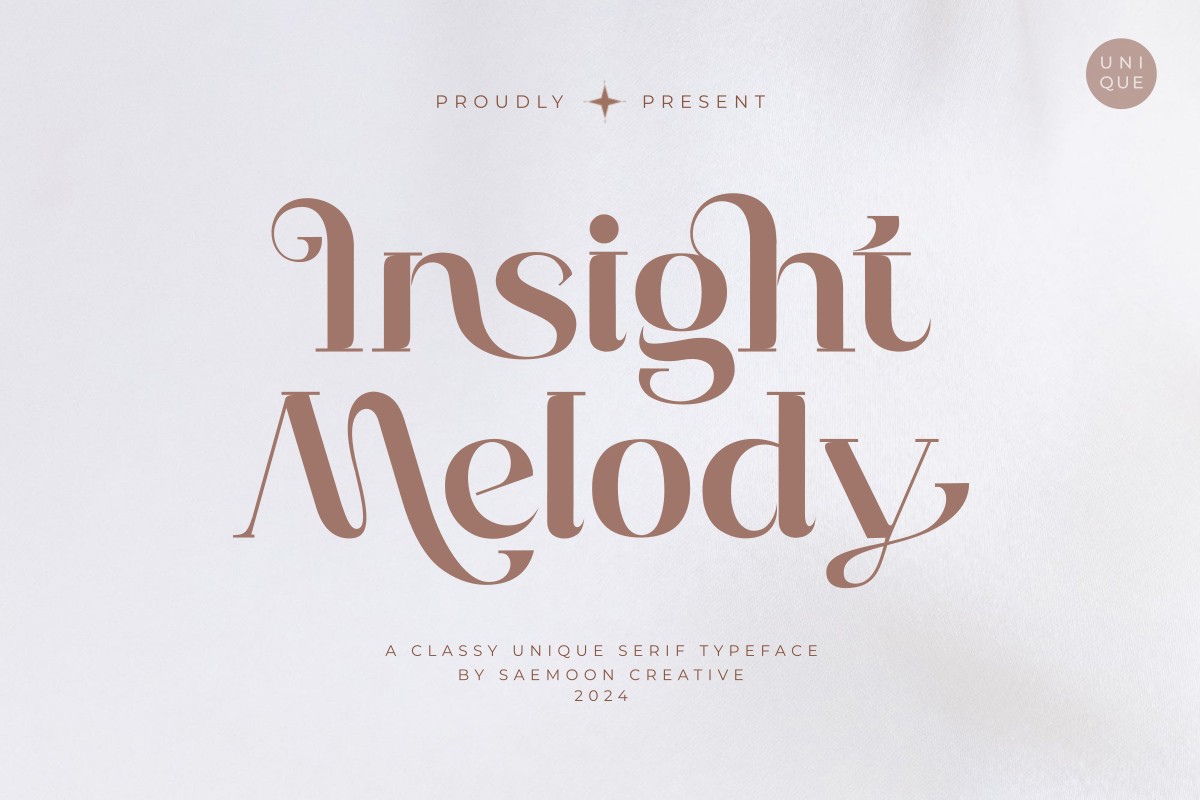 Schriftart Insight Melody