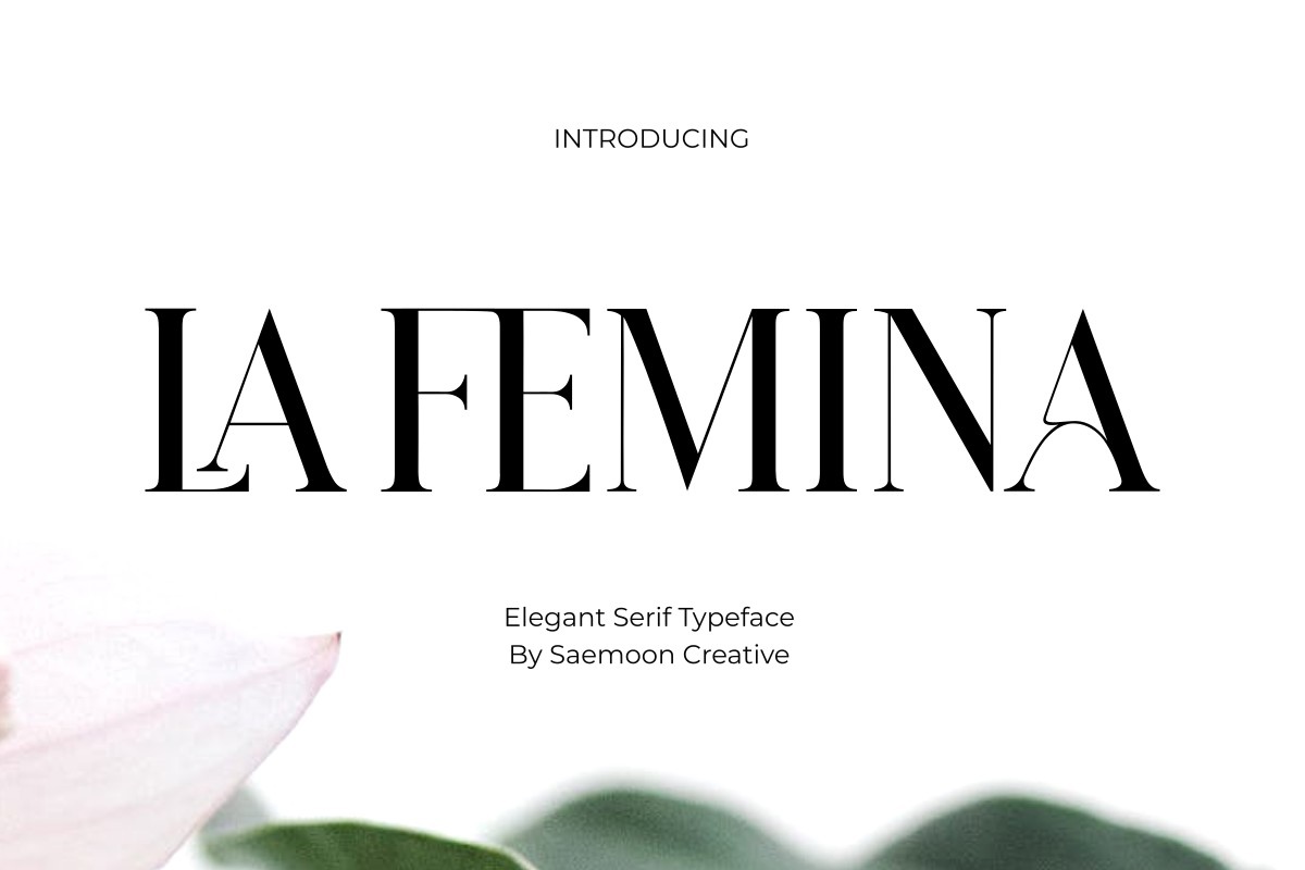 Schriftart La Femina