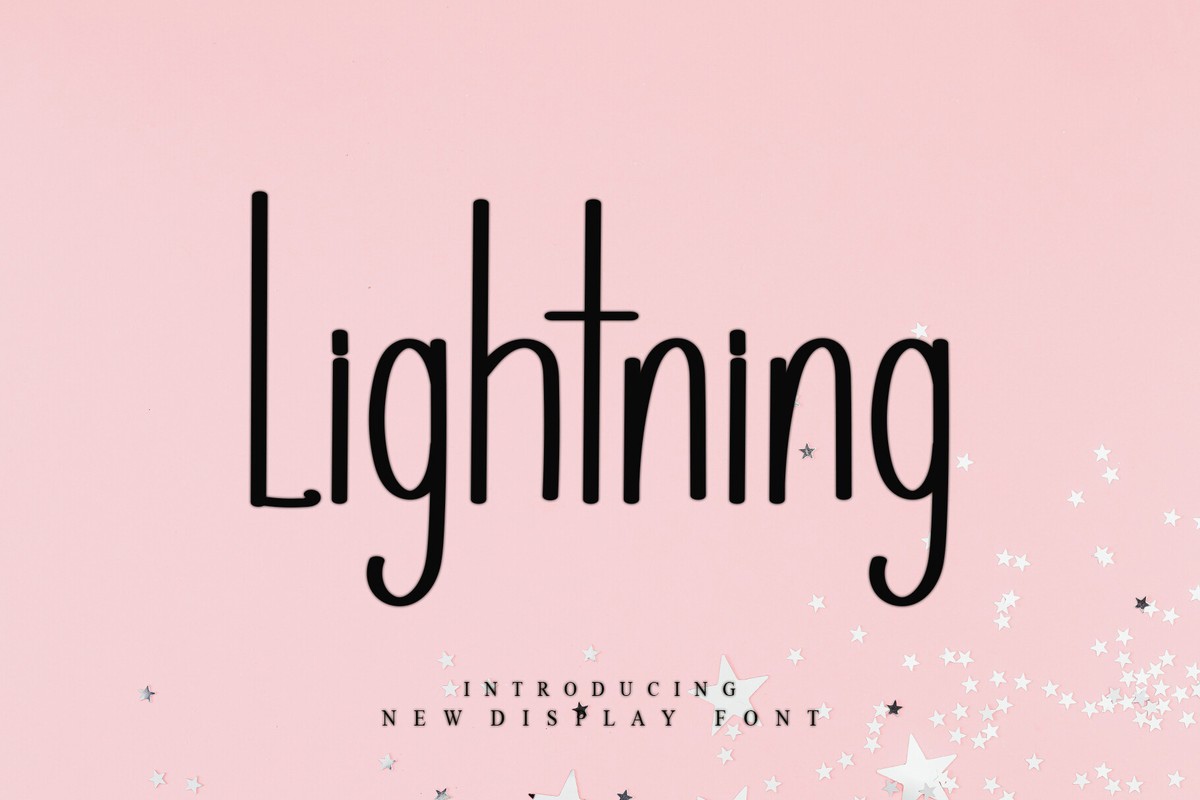 Schriftart Lightning