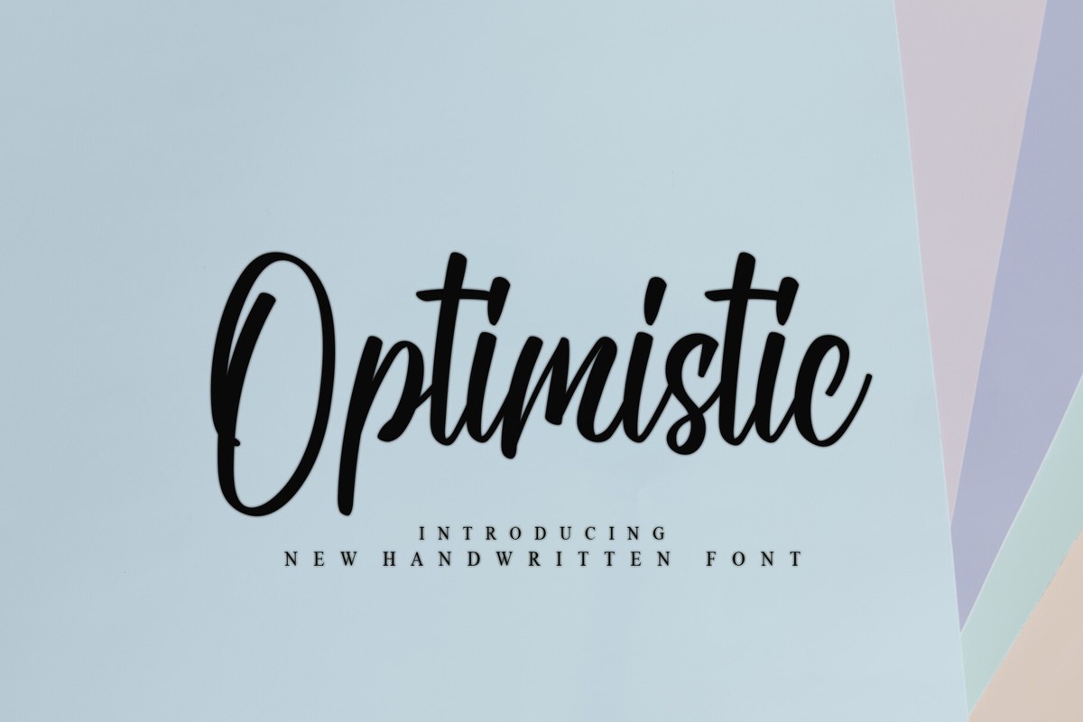 Schriftart Optimistic