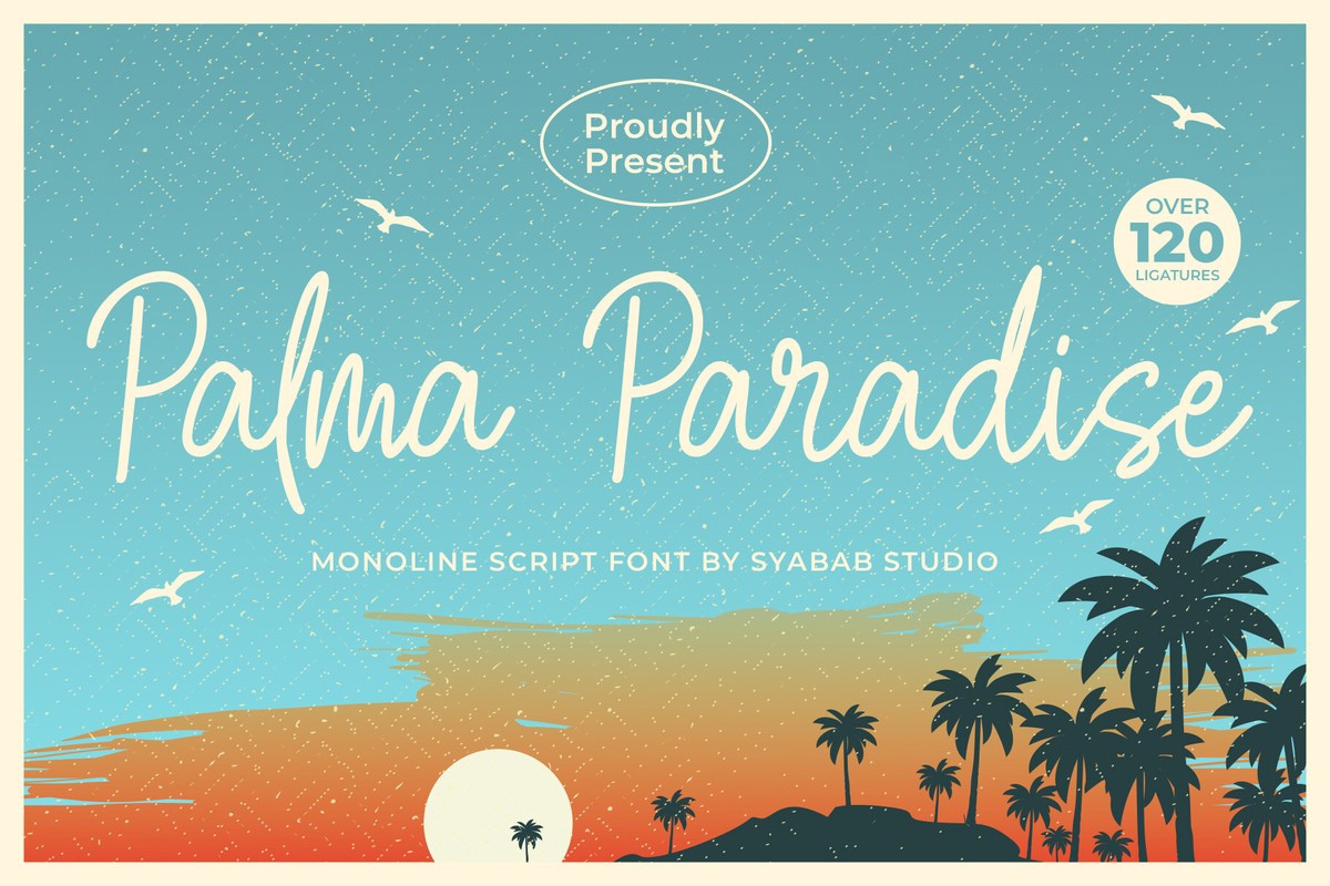 Schriftart Palma Paradise