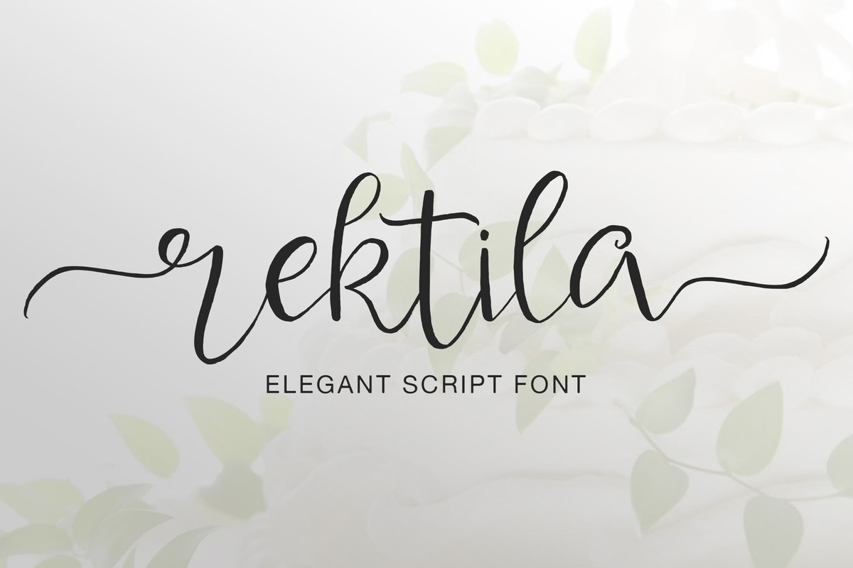 Schriftart Rektila