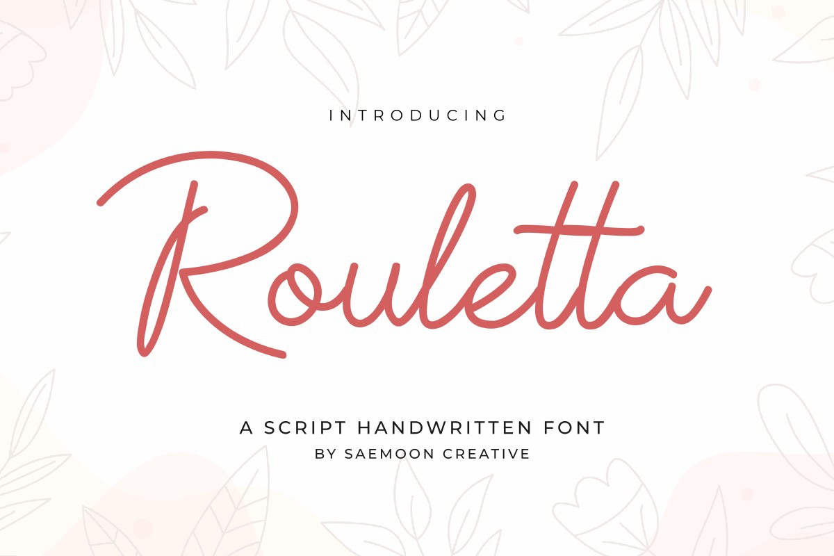 Schriftart Rouletta