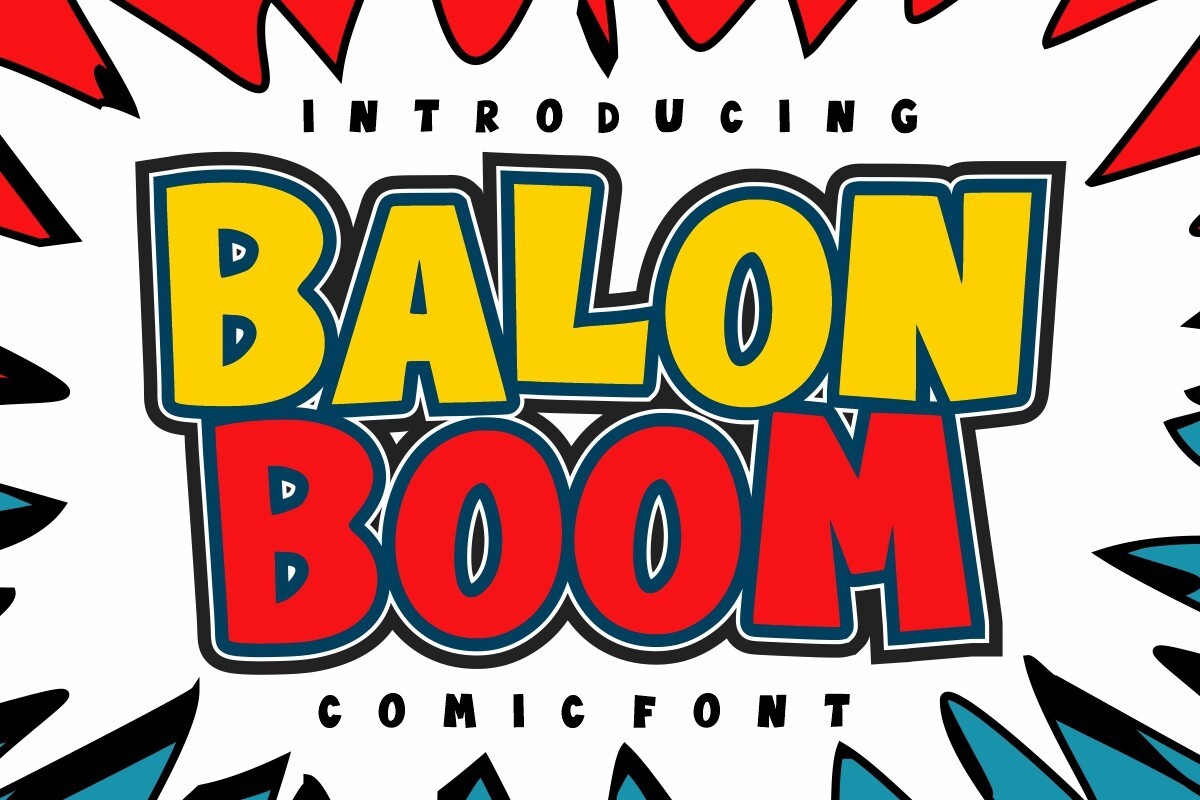 Schriftart Balon Boom