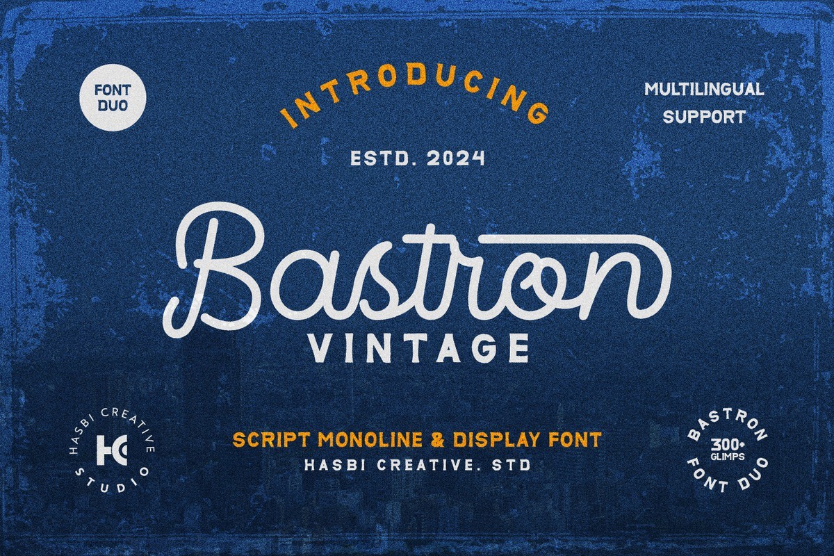 Schriftart Bastron Vintage