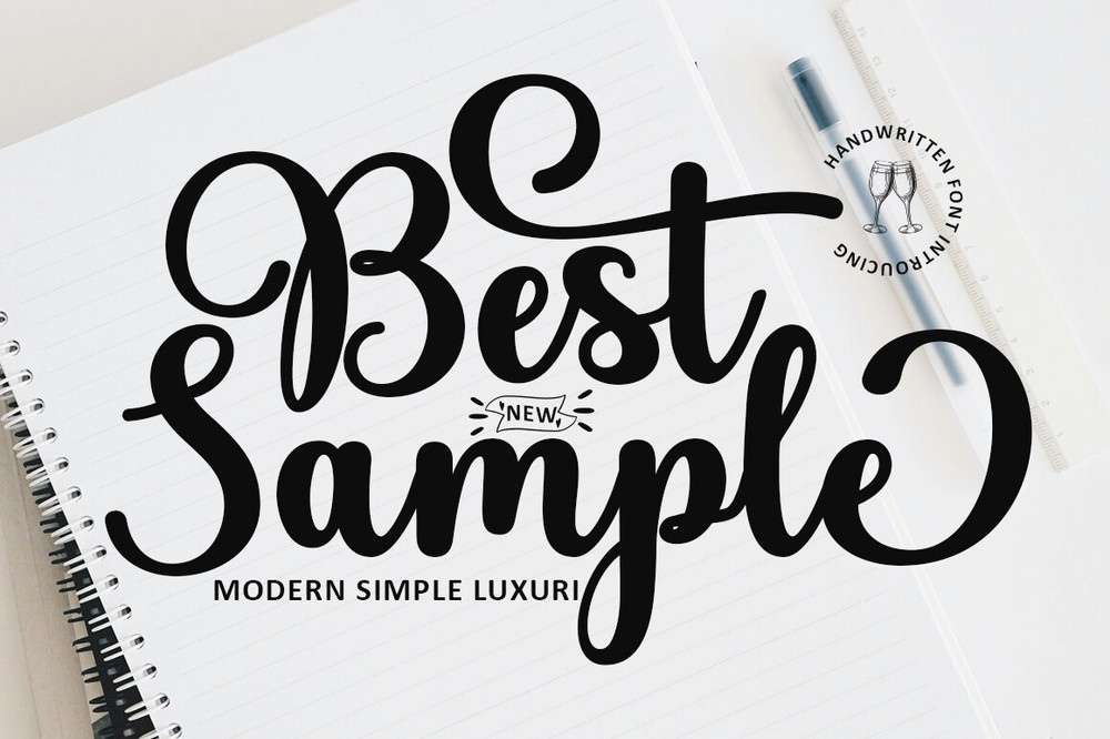 Schriftart Best Sample