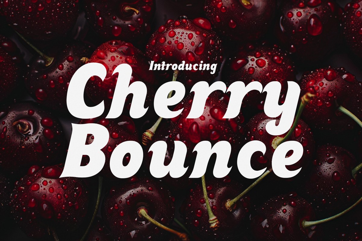 Schriftart Cherry Bounce