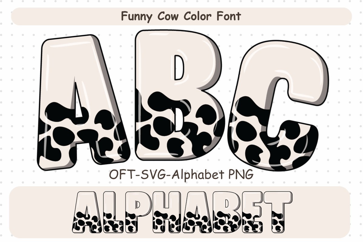 Schriftart Funny Cow