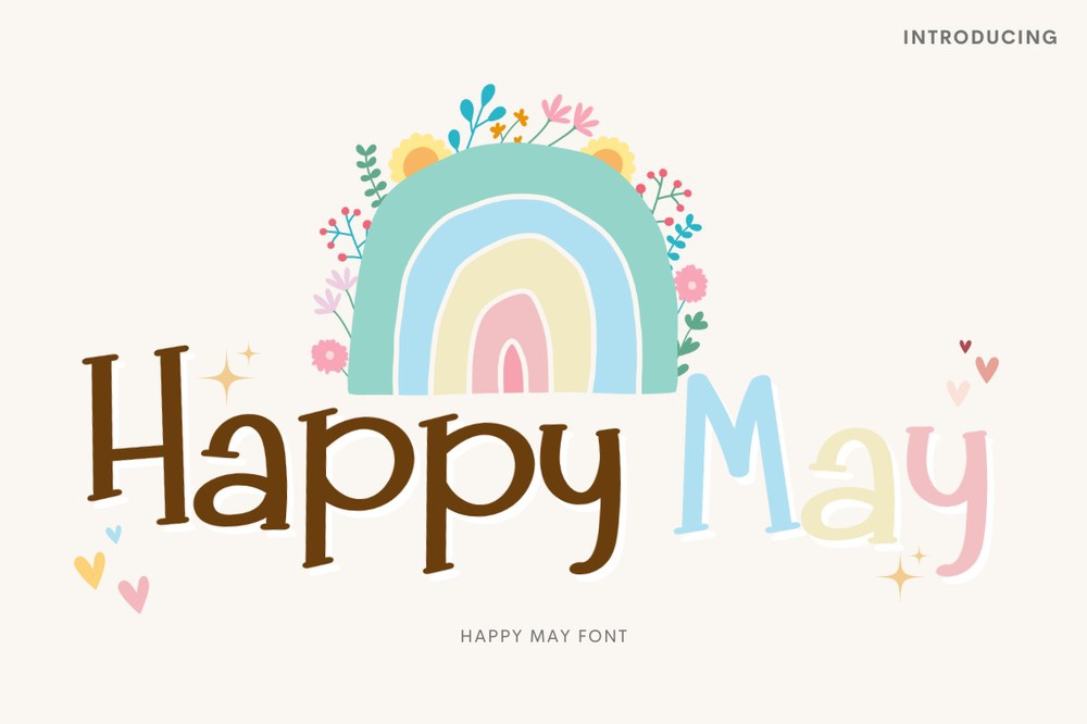 Schriftart Happy May