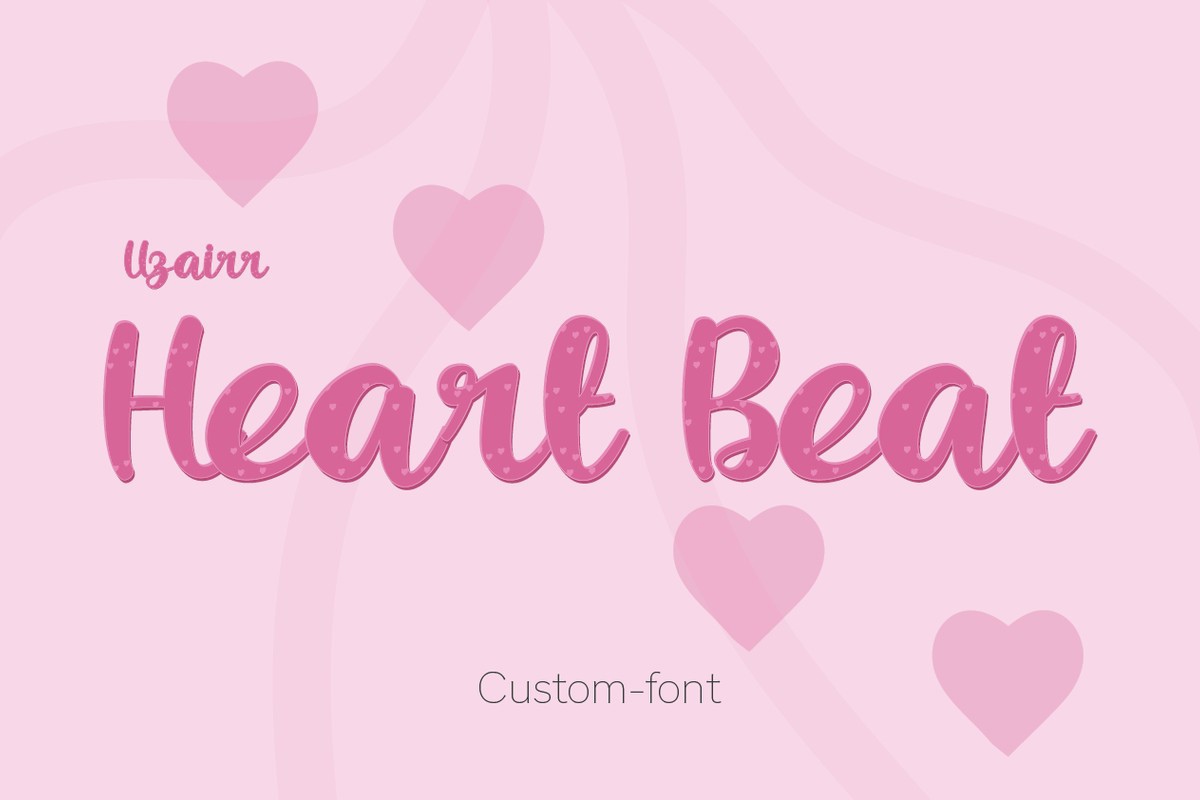 Schriftart Heartbeat