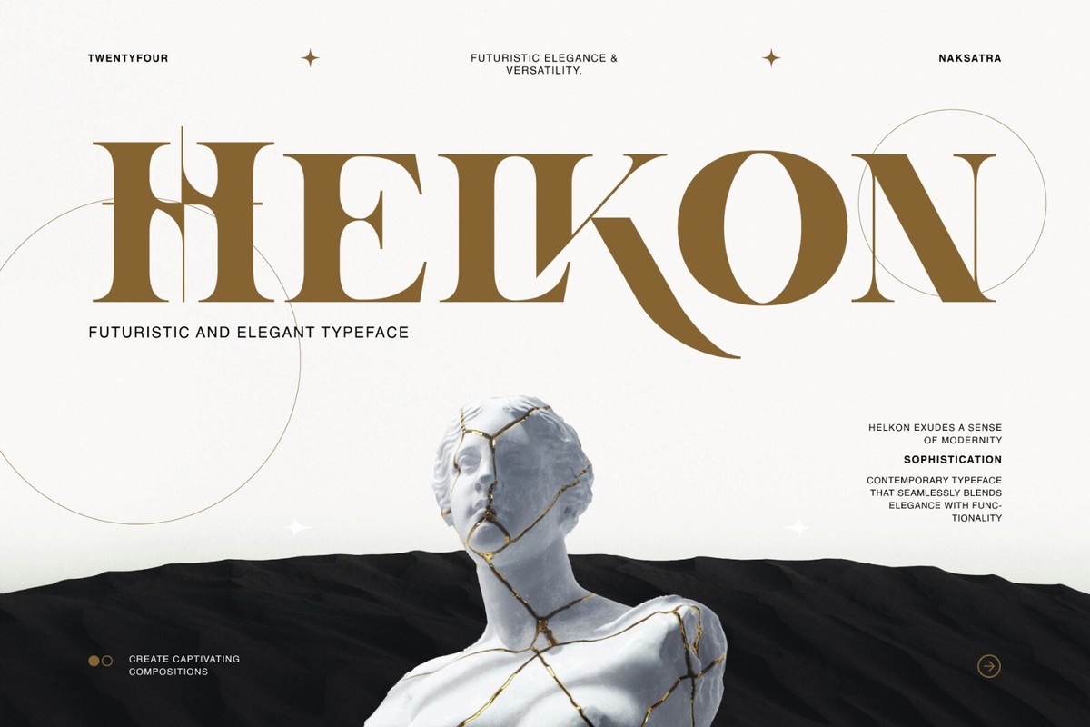 Schriftart Helkon