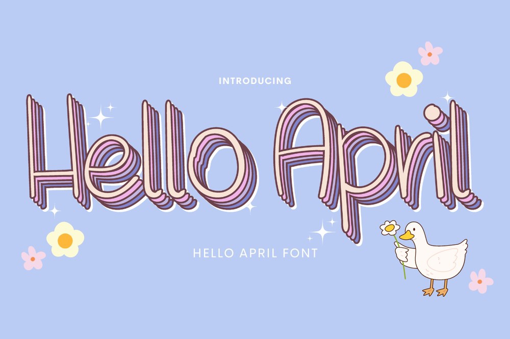 Schriftart Hello April