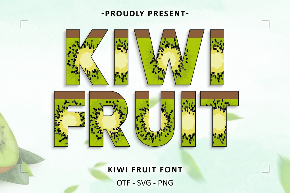 Schriftart Kiwi Fruit