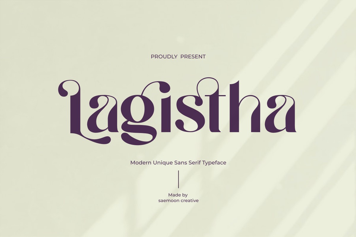 Schriftart Lagistha