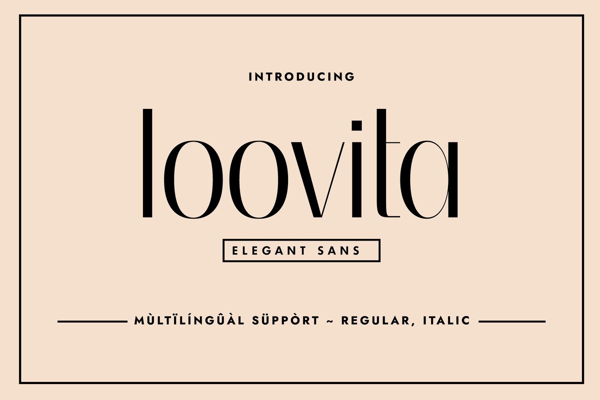 Schriftart Loovita