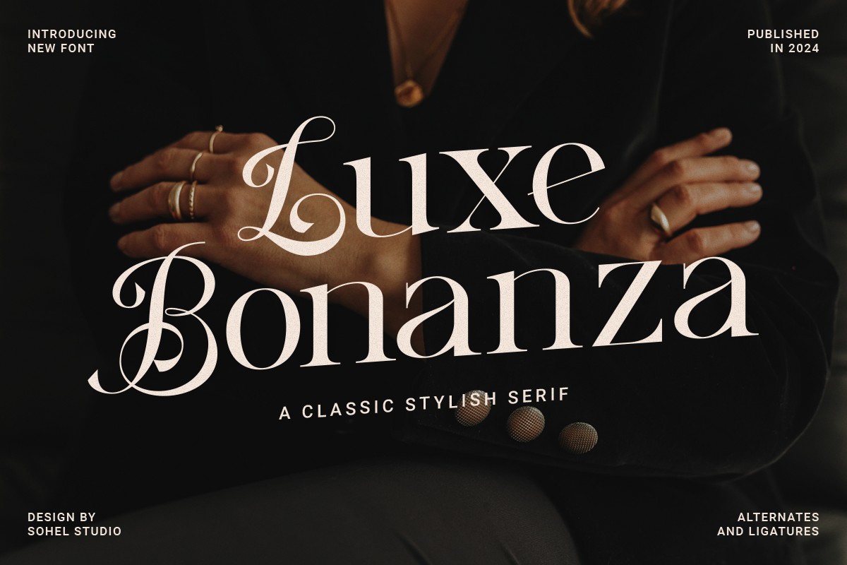 Schriftart Luxe Bonanza