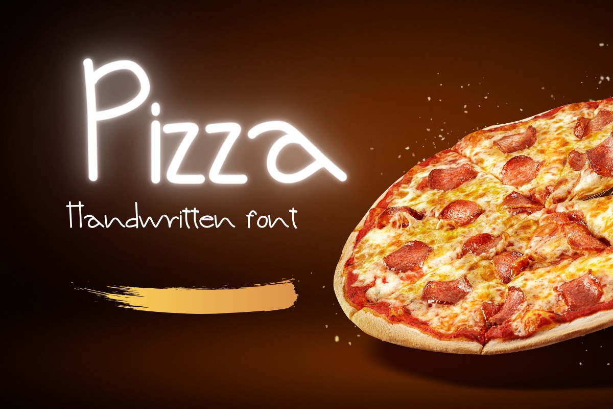 Schriftart Pizza