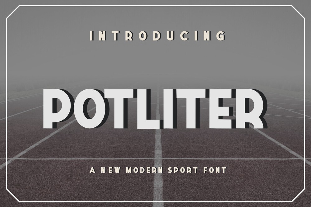 Schriftart Potliter