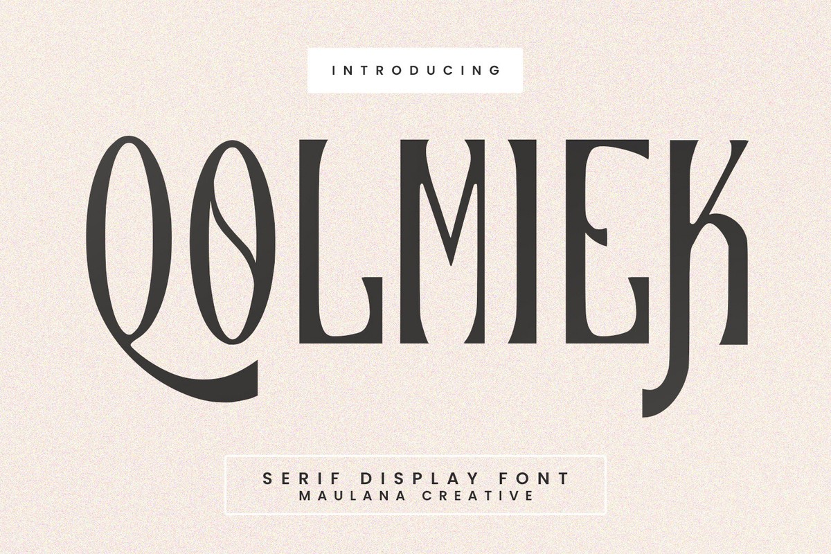 Schriftart Qolmiek