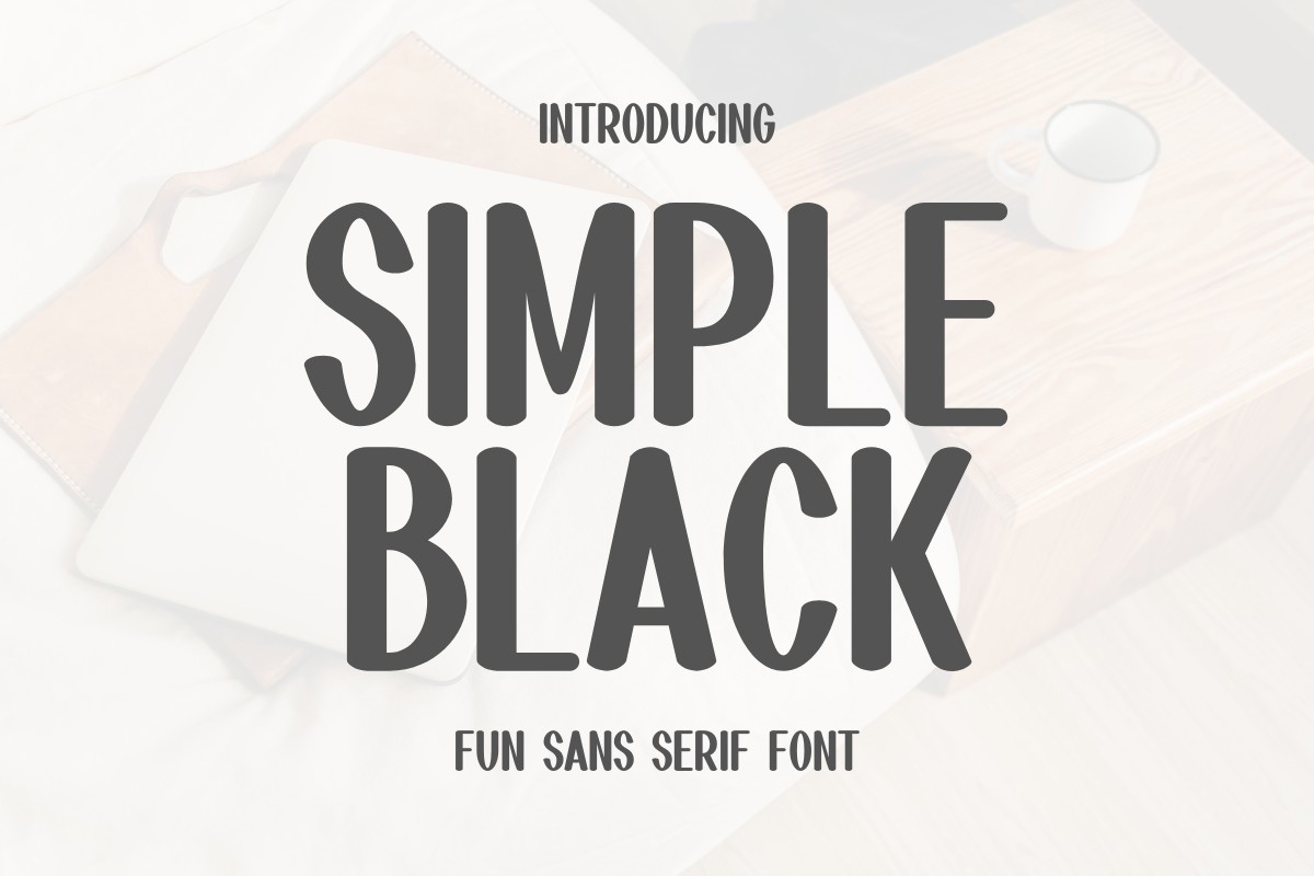 Schriftart Simple Black