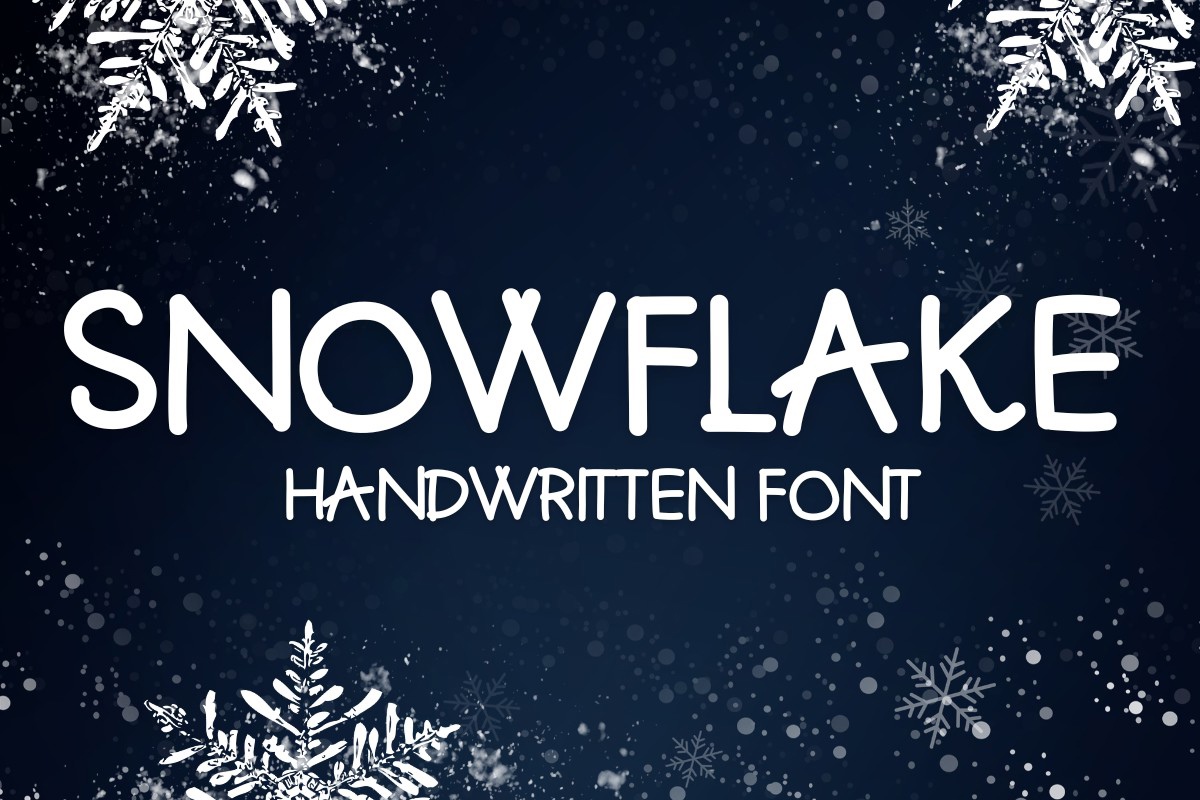 Schriftart Snowflake