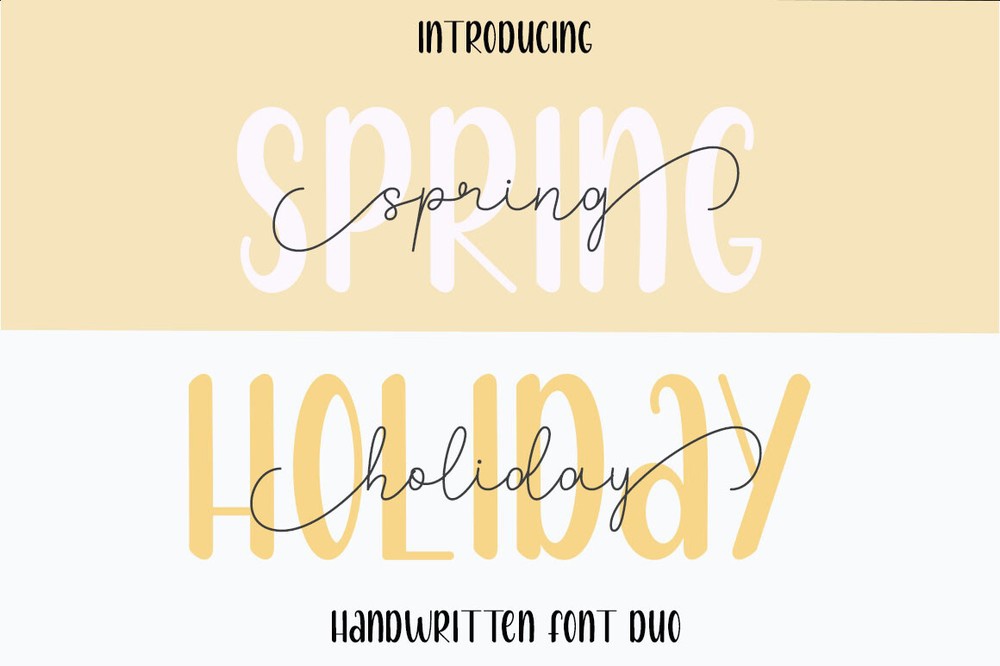 Schriftart Spring Holiday