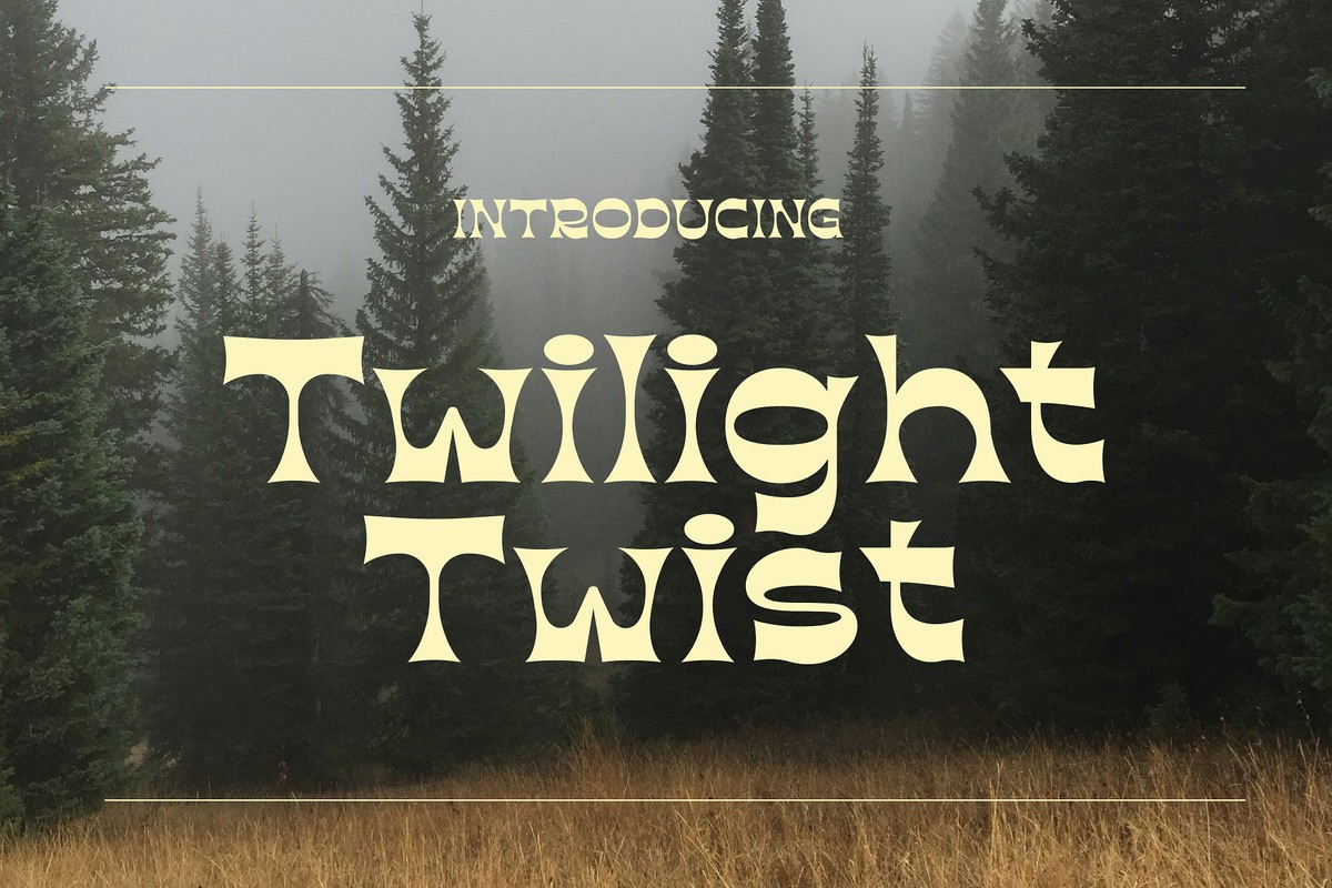 Schriftart Twilight Twist