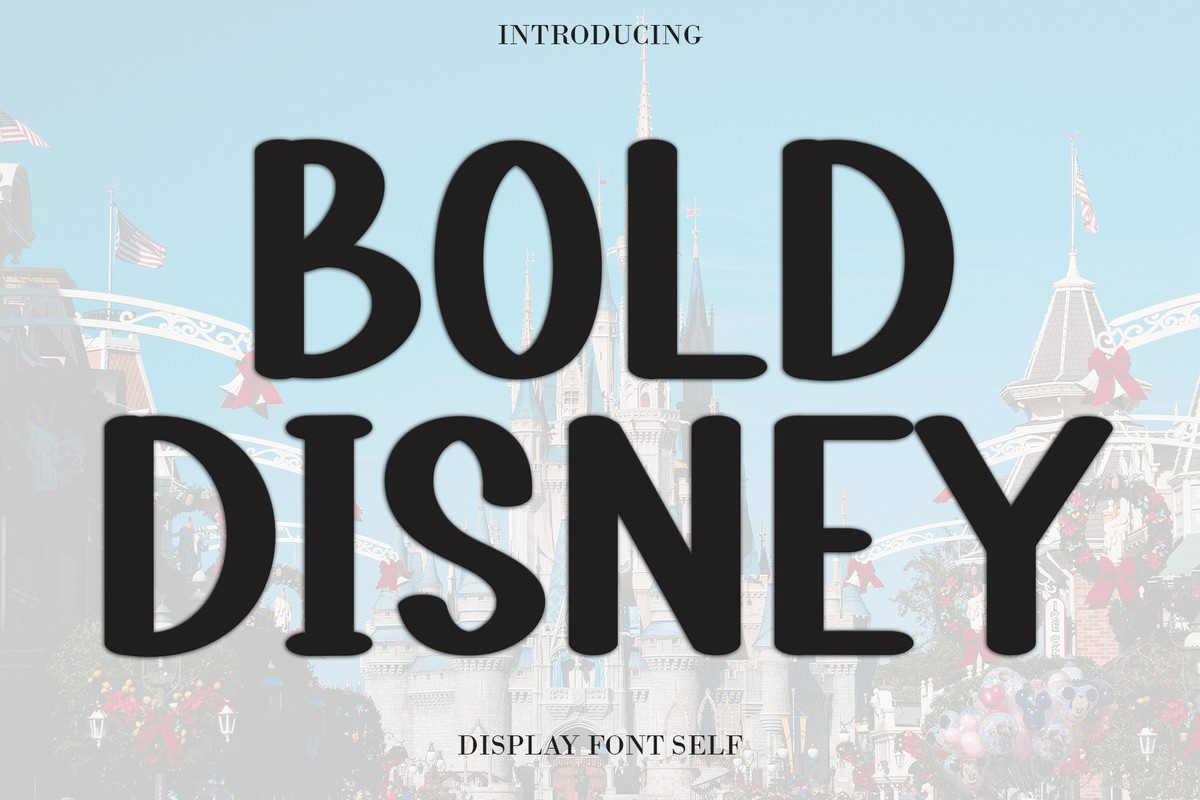 Schriftart Bold Disney