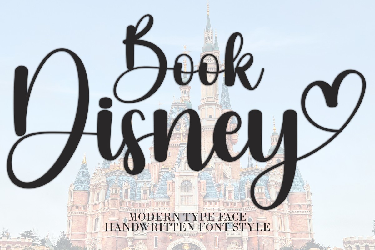 Schriftart Book Disney